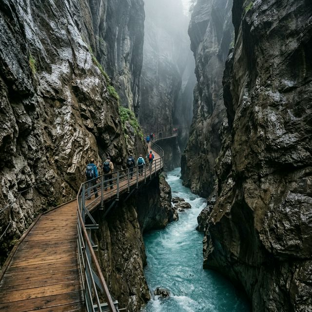 Aareschlucht a síla času